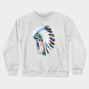 Indian Colorful Headdress Crewneck Sweatshirt